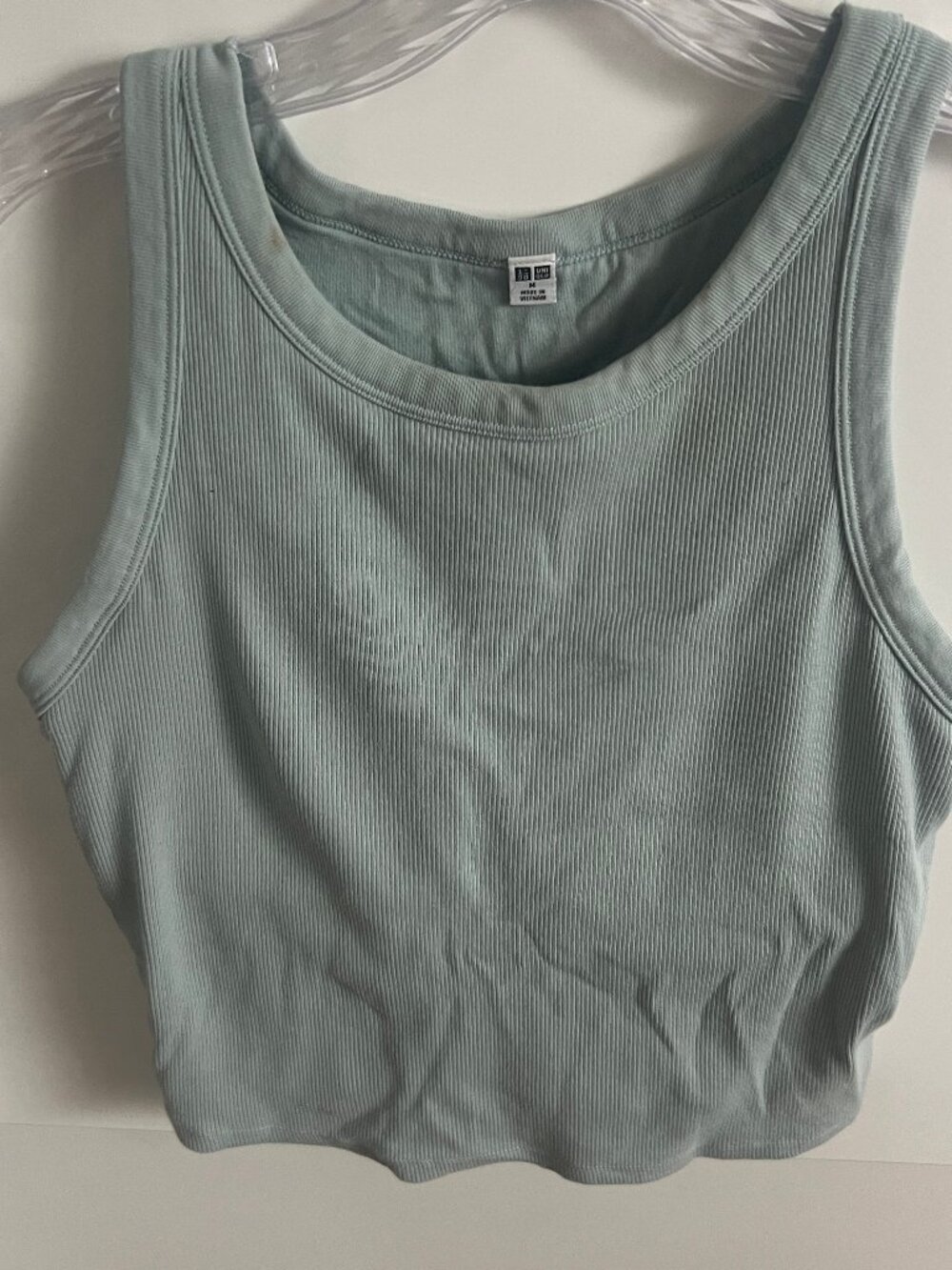 UNIQLO high neck tank top with built in bra, Size Medium